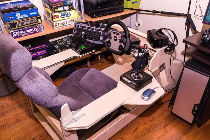 Elegant console testing rig in a cozy interior design setting
